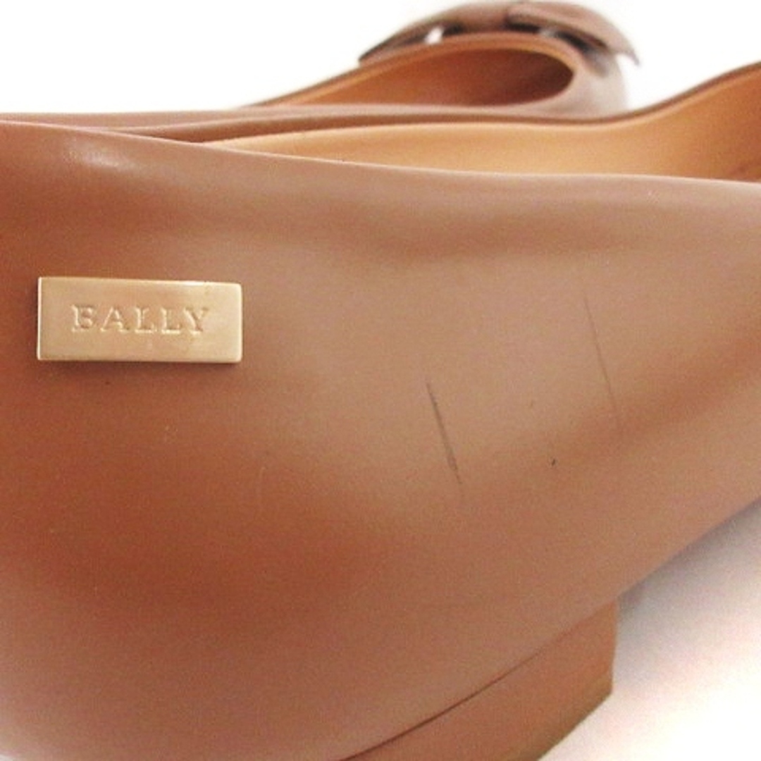 Bally(バリー)のバリー パンプス ポインテッドトゥ リボン ローヒール ブラウン系 37.5 レディースの靴/シューズ(ハイヒール/パンプス)の商品写真