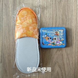 ディズニー(Disney)のディズニーランドホテル アンバサダーホテル アメニティ スリッパ アメニティ缶(ノベルティグッズ)