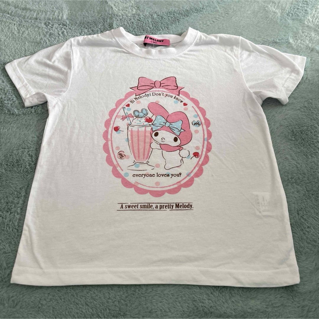マイメロディ(マイメロディ)のマイメロ Tシャツ キッズ/ベビー/マタニティのキッズ服女の子用(90cm~)(Tシャツ/カットソー)の商品写真