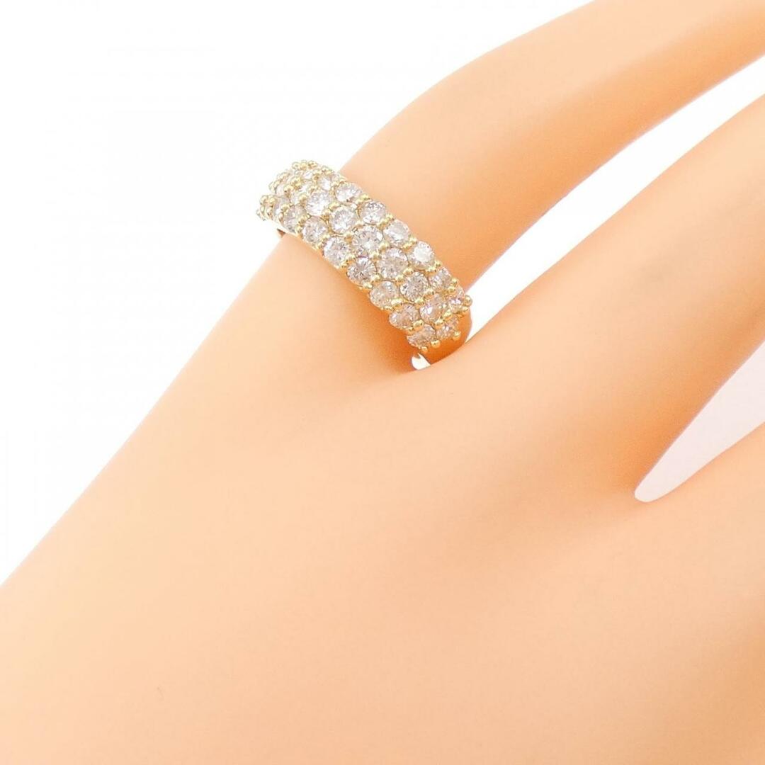 K18YG パヴェ ダイヤモンド ピンキー リング 1.05CT レディースのアクセサリー(リング(指輪))の商品写真