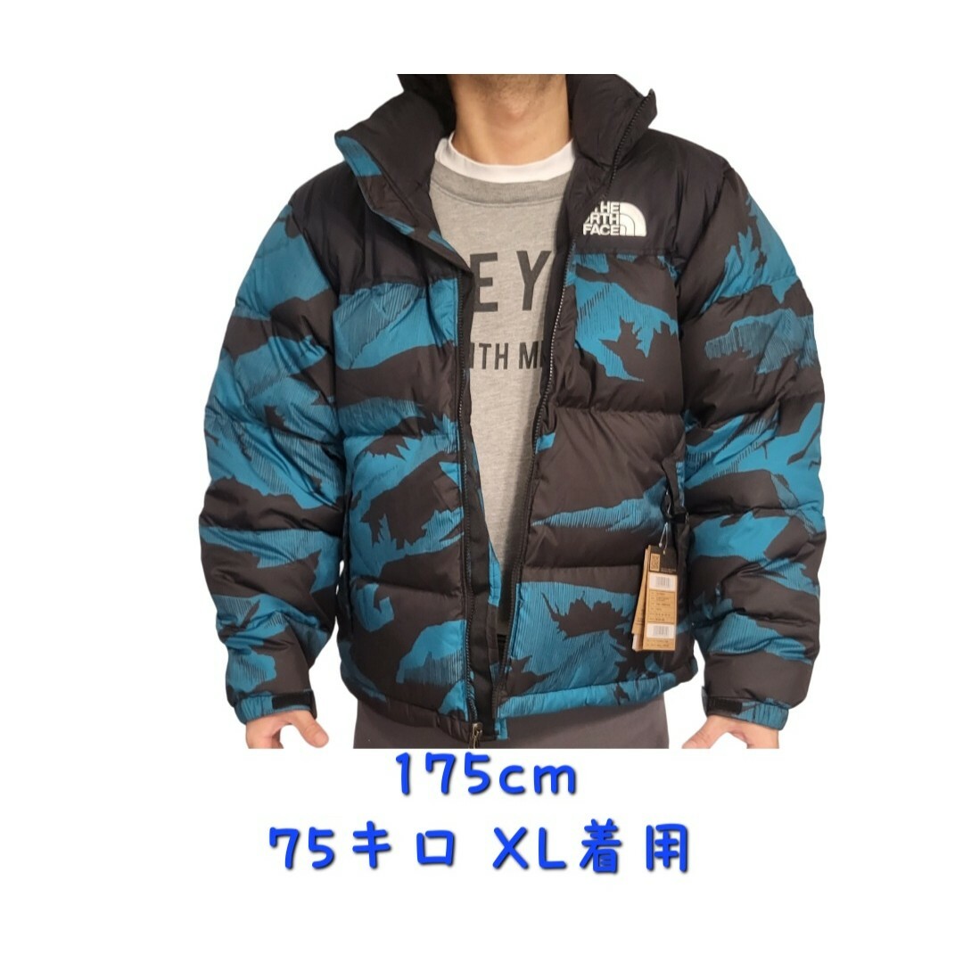 THE NORTH FACE(ザノースフェイス)のカモブルーTHE NORTH FACEノースフェイス 新品 ダウンジャケット3L メンズのジャケット/アウター(ダウンジャケット)の商品写真