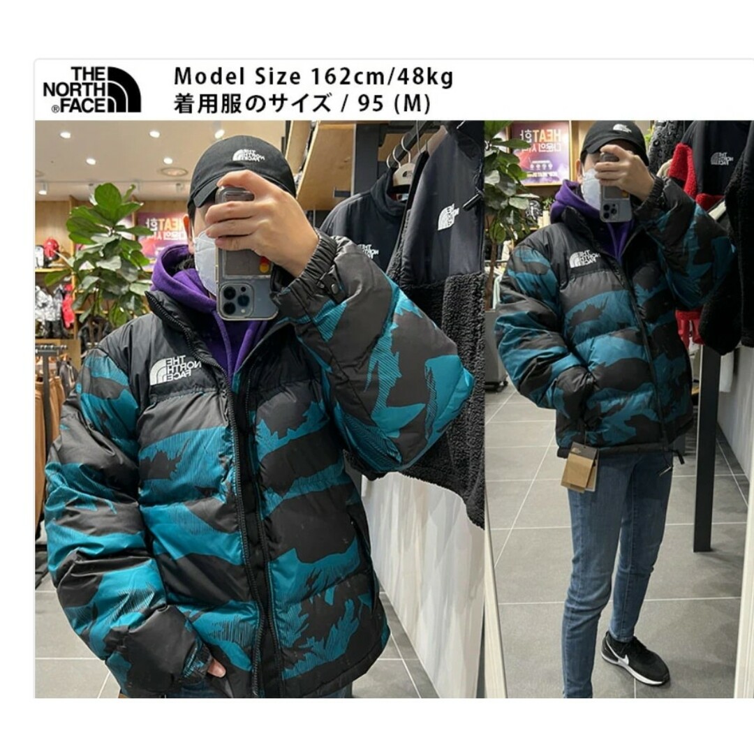 THE NORTH FACE(ザノースフェイス)のカモブルーTHE NORTH FACEノースフェイス 新品 ダウンジャケット3L メンズのジャケット/アウター(ダウンジャケット)の商品写真