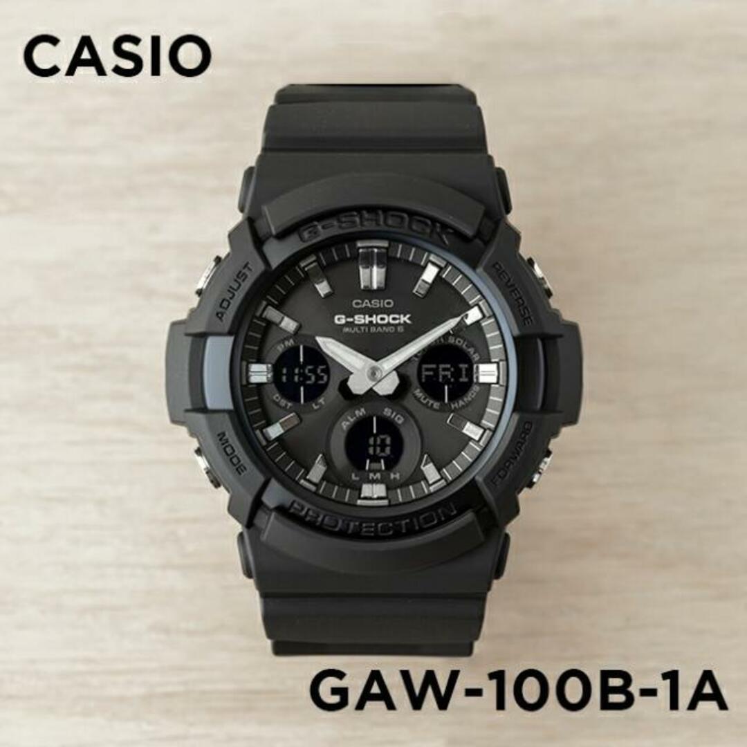 【並行輸入品】CASIO G-SHOCK カシオ Gショック GAW-100B-1A 腕時計 時計 ブランド メンズ キッズ 子供 男の子 アナデジ 電波 ソーラー ソーラー電波 日付 カレンダー 防水 ブラック 黒 オールブラック 送料無料樹脂風防