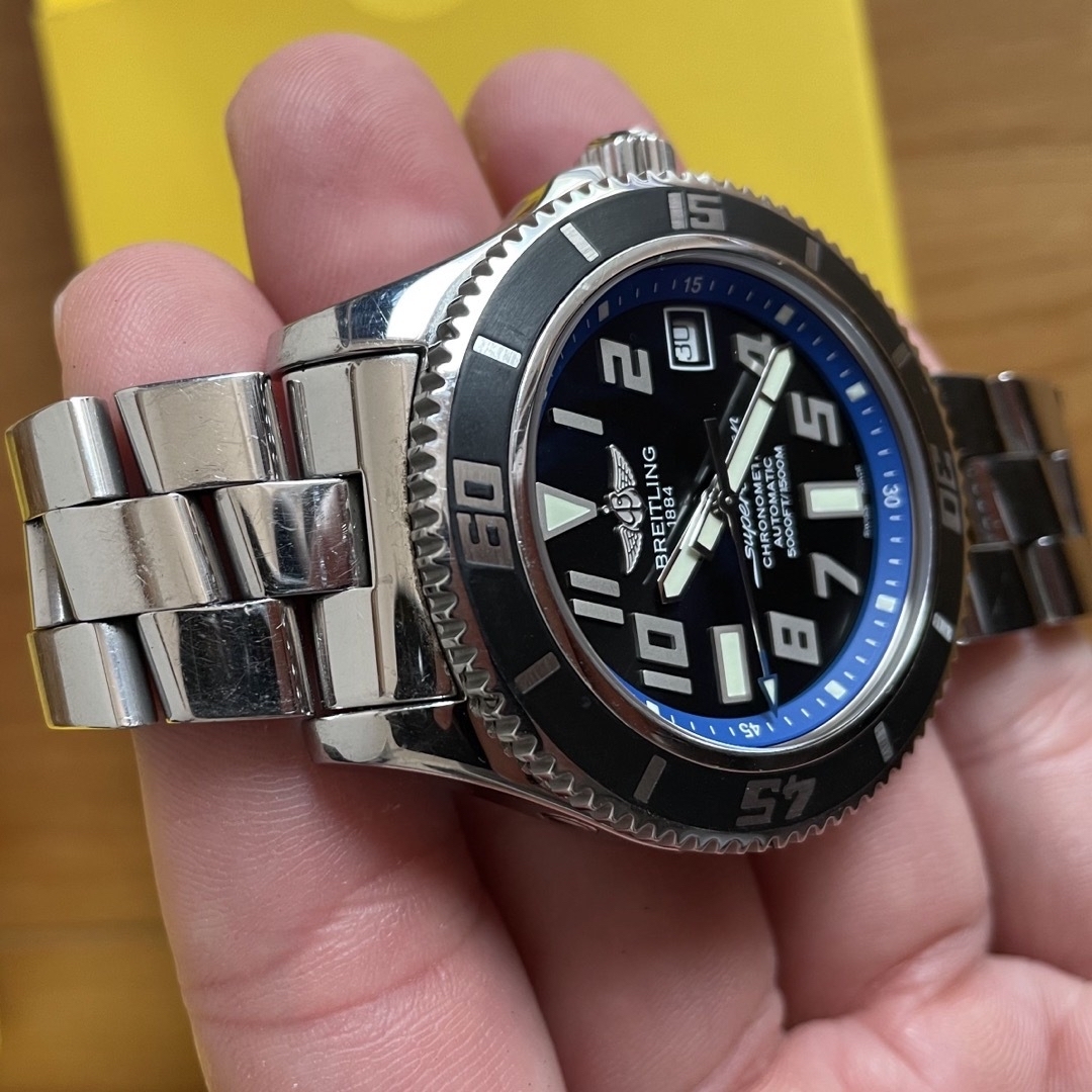 BREITLING(ブライトリング)のブライトリング　スーパーオーシャン42 ブルー メンズの時計(腕時計(アナログ))の商品写真
