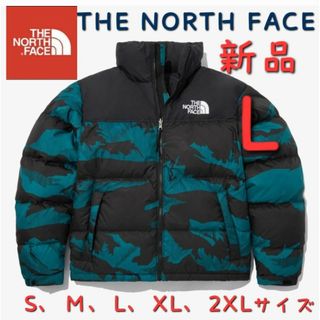 ザノースフェイス(THE NORTH FACE)のカモブルーTHE NORTH FACEノースフェイス 新品 ダウンジャケットL(ダウンジャケット)