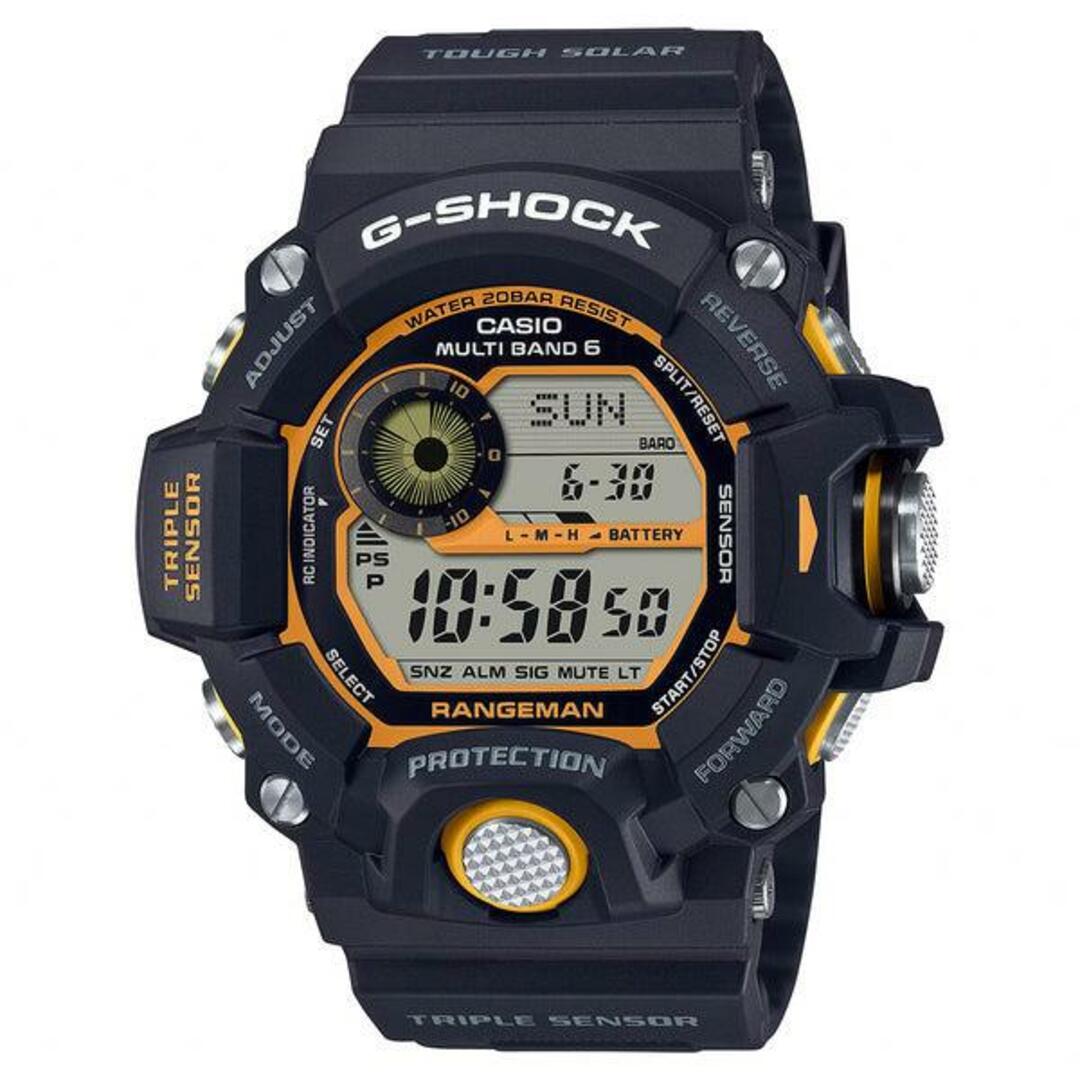 BPC周波数【並行輸入品】CASIO G-SHOCK RANGEMAN カシオ Gショック レンジマン GW-9400Y-1 腕時計 時計 ブランド メンズ キッズ 子供 男の子 デジタル 電波 ソーラー ソーラー電波 日付 カレンダー 防水 ブラック 黒 イエロー 黄色 送料無料