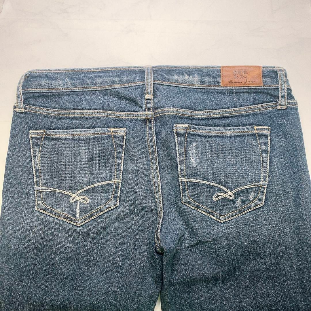 Ruehl No.925(ルールナンバー925)の1597　Ruehl No.925　デニム　クロップドパンツ　ヴィンテージ加工 レディースのパンツ(デニム/ジーンズ)の商品写真