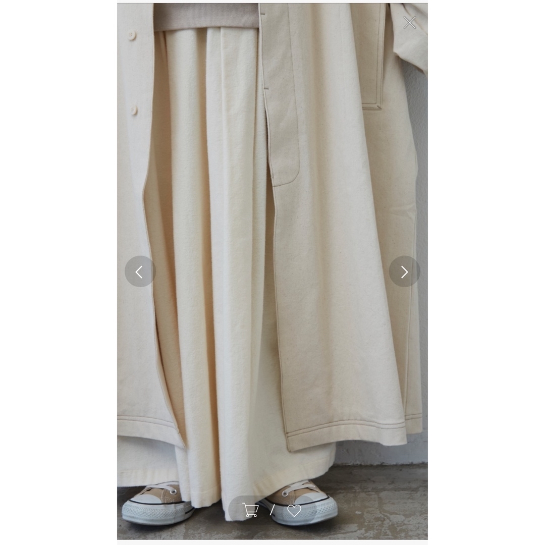 libraオーバーサイズ コート フリーサイズ ホワイト リブラ レディースのジャケット/アウター(ロングコート)の商品写真