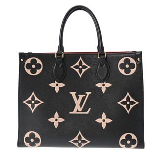 ルイヴィトン(LOUIS VUITTON)のルイヴィトン モノグラムアンプラント オンザゴー MM 2WAYバッグ 黒(ハンドバッグ)