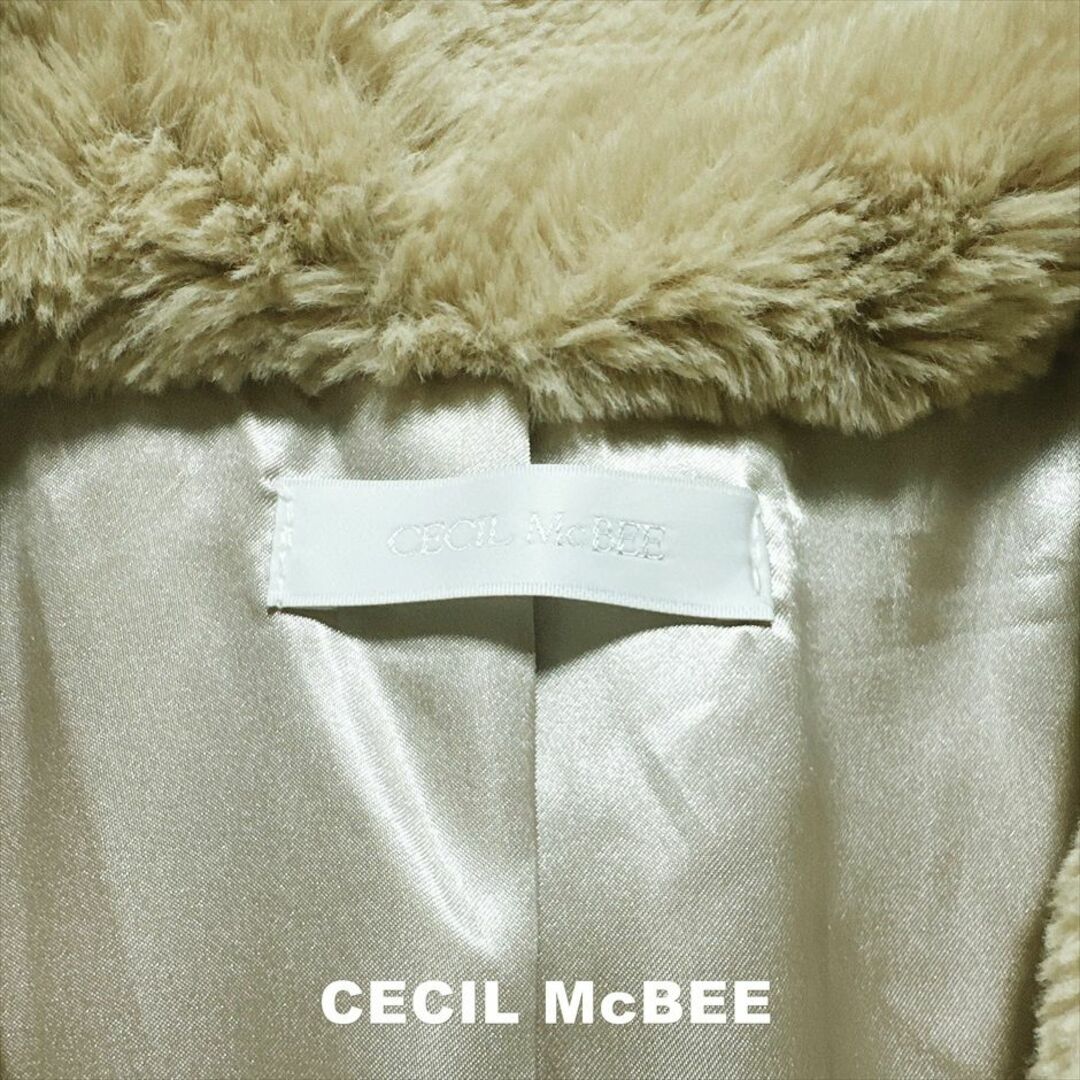 CECIL McBEE(セシルマクビー)の【CECIL McBEE】セシルマクビー ブロック配色コンビ ファーコート レディースのジャケット/アウター(毛皮/ファーコート)の商品写真