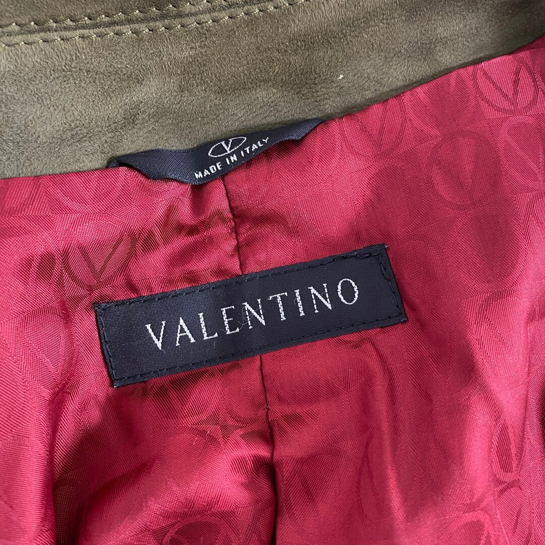 VALENTINO(ヴァレンティノ)の3L14 イタリア製 VALENTINO ヴァレンティノ スウェードレザートレンチコート 50 カーキ アウター GOAT SKIN 山羊革 秋冬 メンズのジャケット/アウター(トレンチコート)の商品写真