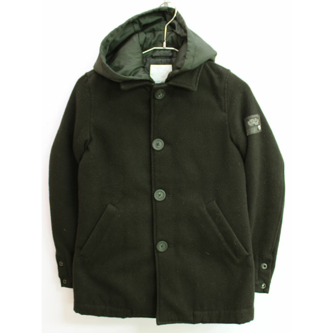 【冬物 新入荷!】♪ディーゼルキッズ/DIESEL kids♪130cm レイヤード風コート 黒子供服 キッズ kids 男の子 冬 otr 212132ポリ100％裏地