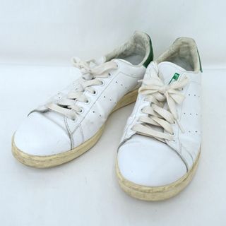 adidas originals / アディダスオリジナルス ◆STAN SMITH/スタンスミス/ホワイト×グリーン/27.5cm B24364 【メンズ/MEN/男性/ボーイズ/紳士】【靴/クツ/シューズ/SHOES】 メンズファッション【中古】 [0220472802](スニーカー)