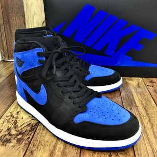 ナイキ(NIKE)のNIKE AIR JORDAN 1 RETRO HIGH OG "ROYAL REIMAGINED" DZ5485-042 ナイキ エア ジョーダン 1 レトロ ハイ オージー "ロイヤルリイマジンド"【6961-004】(スニーカー)