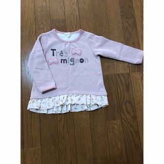 サンカンシオン(3can4on)のかわいい　ラメ　トレーナー　トップス　95(Tシャツ/カットソー)