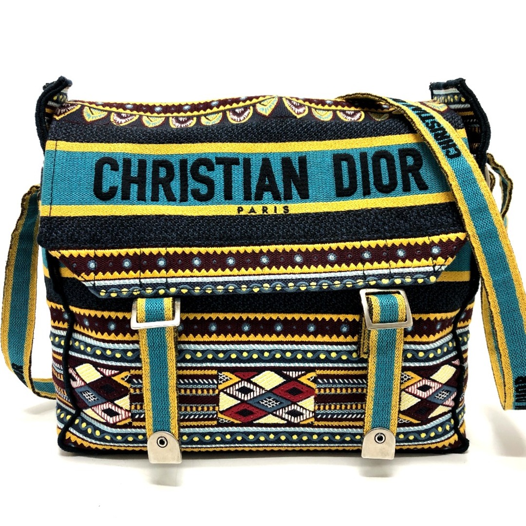 Christian Dior(クリスチャンディオール)のクリスチャンディオール Christian Dior ディオールキャンプ カバン 斜め掛け ショルダーバッグ キャンバス ブルー レディースのバッグ(ショルダーバッグ)の商品写真