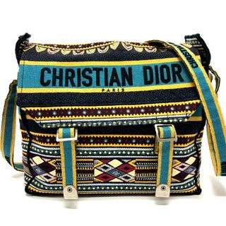 クリスチャンディオール(Christian Dior)のクリスチャンディオール Christian Dior ディオールキャンプ カバン 斜め掛け ショルダーバッグ キャンバス ブルー(ショルダーバッグ)