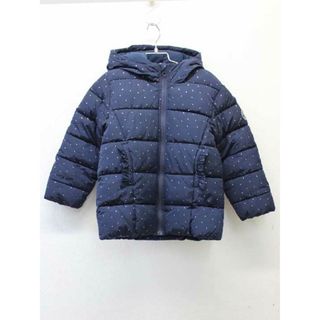 プチバトー(PETIT BATEAU)の【冬物 新入荷!】▽プチバトー/PETIT BATEAU▽116cm 中綿ブルゾン/ジャンパー 紺×シルバー '21年製【中古】子供服 キッズ kids 女の子 冬 112132(ジャケット/上着)