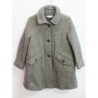 【冬物 新入荷!】◇ボンポワン/BONPOINT◇115cm コート グレー×ゴールド【中古】子供服 キッズ kids 女の子 冬 012132 otr