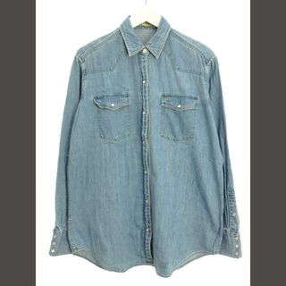 ドゥーズィエムクラス(DEUXIEME CLASSE)のドゥーズィエムクラス DENIM WESTERN シャツ 2022AW ブルー(シャツ/ブラウス(長袖/七分))