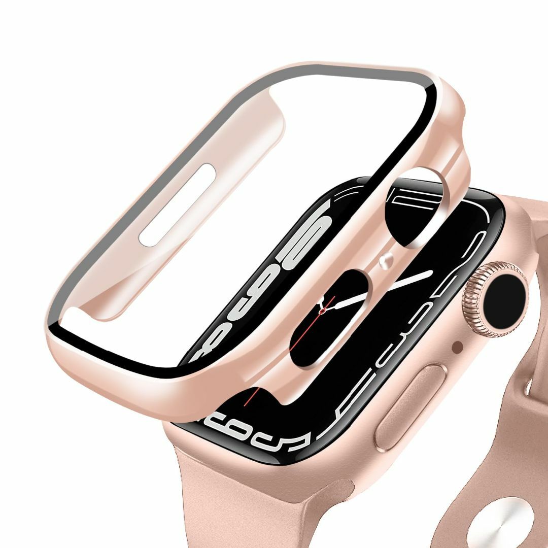 メッキ加工Apple Watch Series 6 SE カバー 保護カバー - フィルム