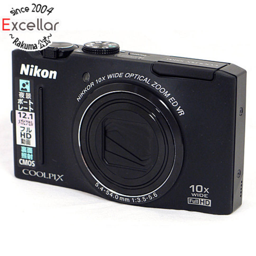 Nikon製　デジカメ COOLPIX S8100　ブラック/1210万画素　訳あり付属品