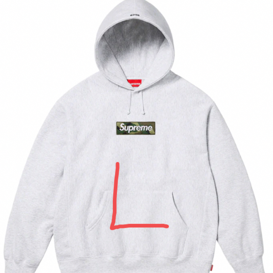 Supreme Box Logo Hooded Sweatshirt GreyAshGreySize