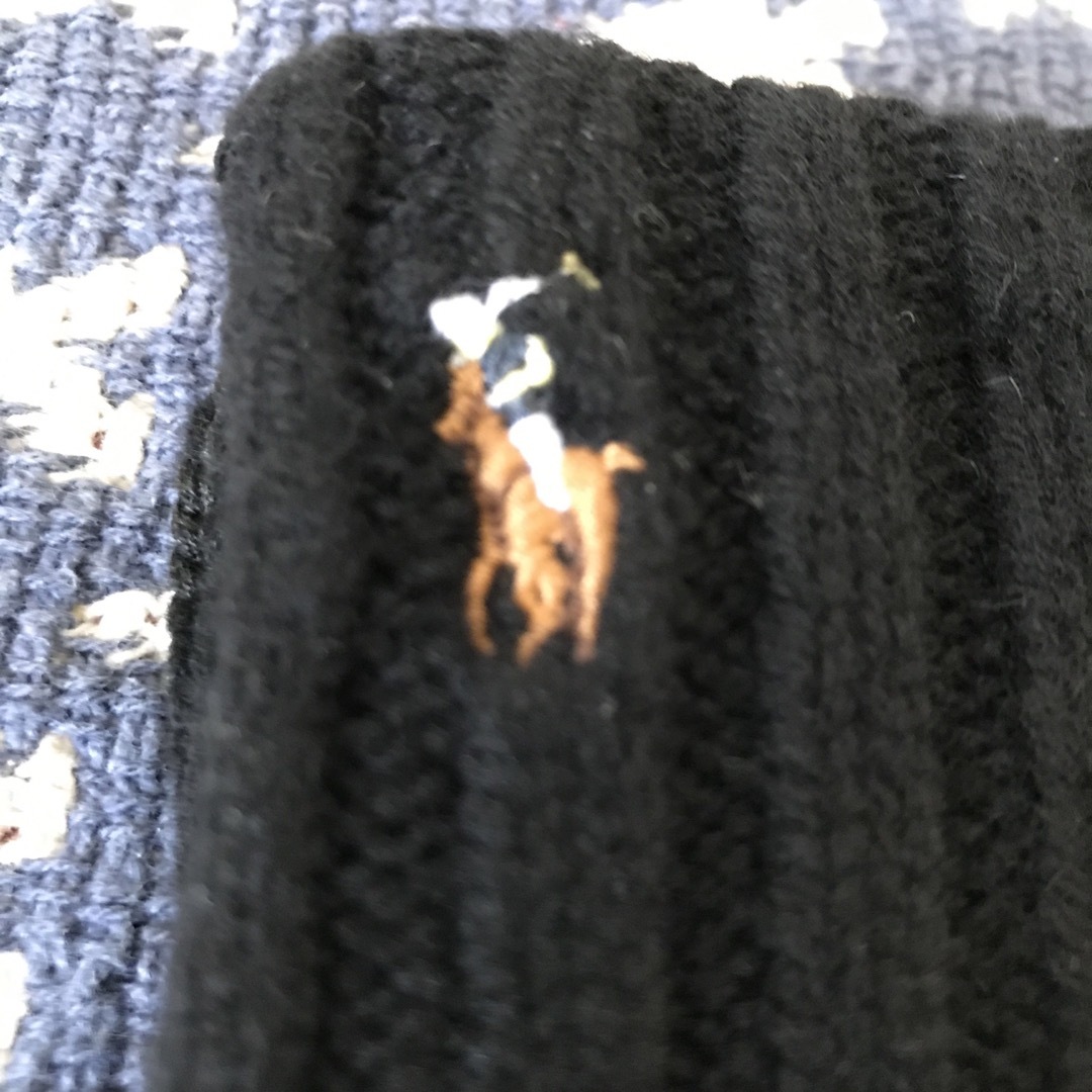 POLO RALPH LAUREN(ポロラルフローレン)のラルフローレン グローブ ブラック 滑り止め スエード メンズのファッション小物(手袋)の商品写真