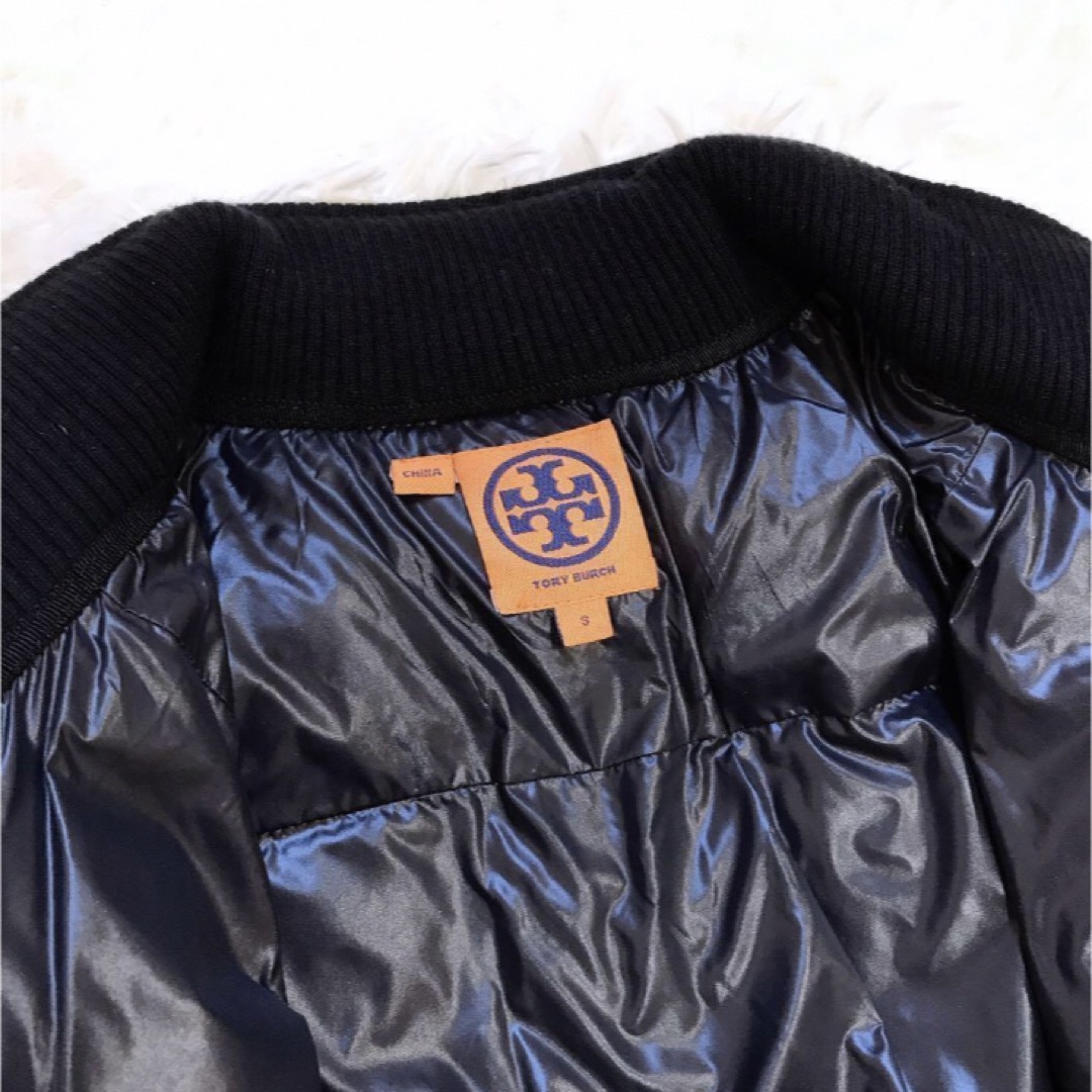 【美品】Tory Burch トリーバーチ ダウンジャケット ネイビー 金ボタン