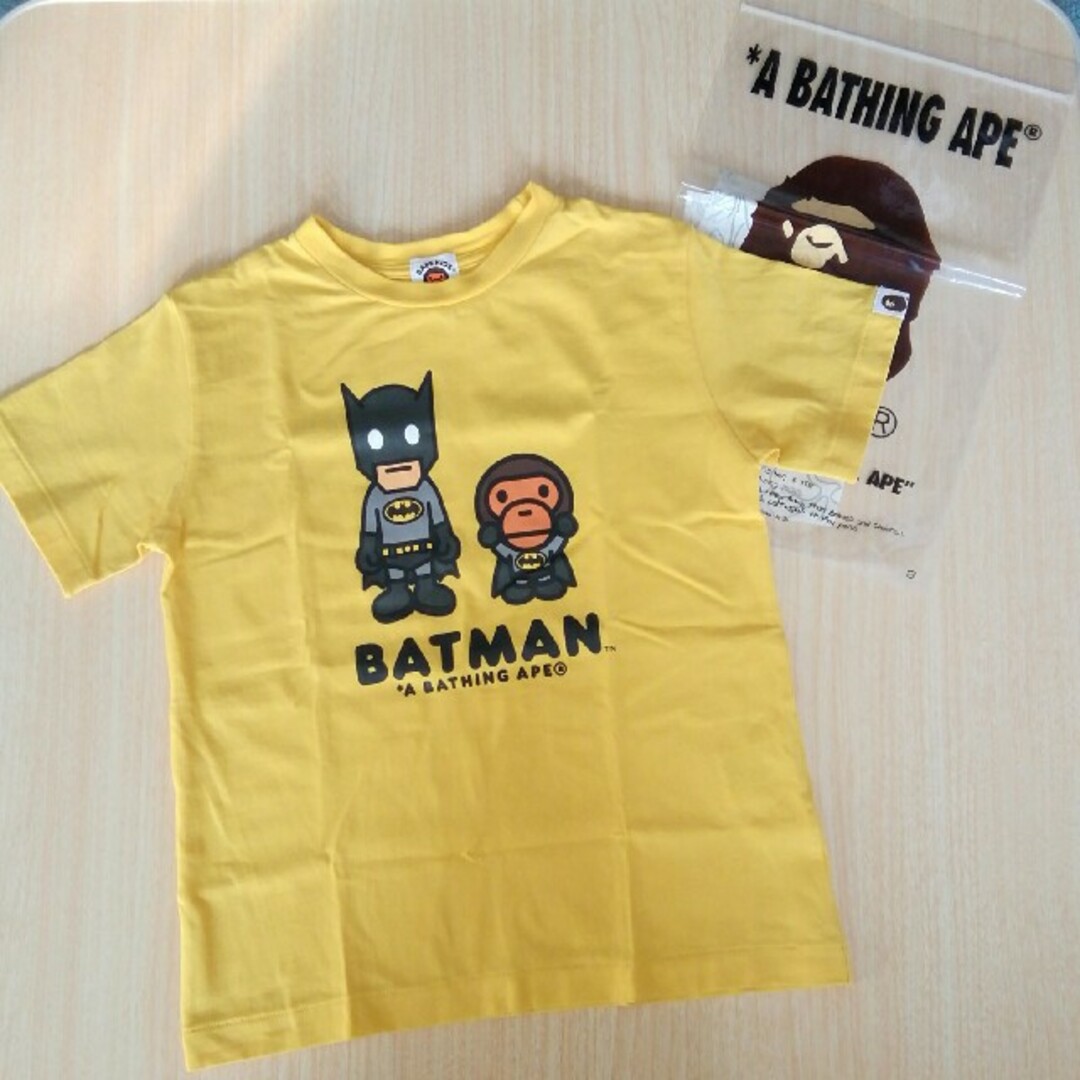 A BATHING APE(アベイシングエイプ)のA BATHING APE BAPE KIDS バットマンTEE 130 キッズ/ベビー/マタニティのキッズ服男の子用(90cm~)(Tシャツ/カットソー)の商品写真