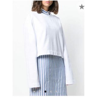 Acne Studios ショート スウェットシャツ ホワイト