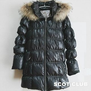 スコットクラブ(SCOT CLUB)の【SCOT CLUB】スコットクラブ ラクーンファー ブロック ダウンコート(ダウンコート)