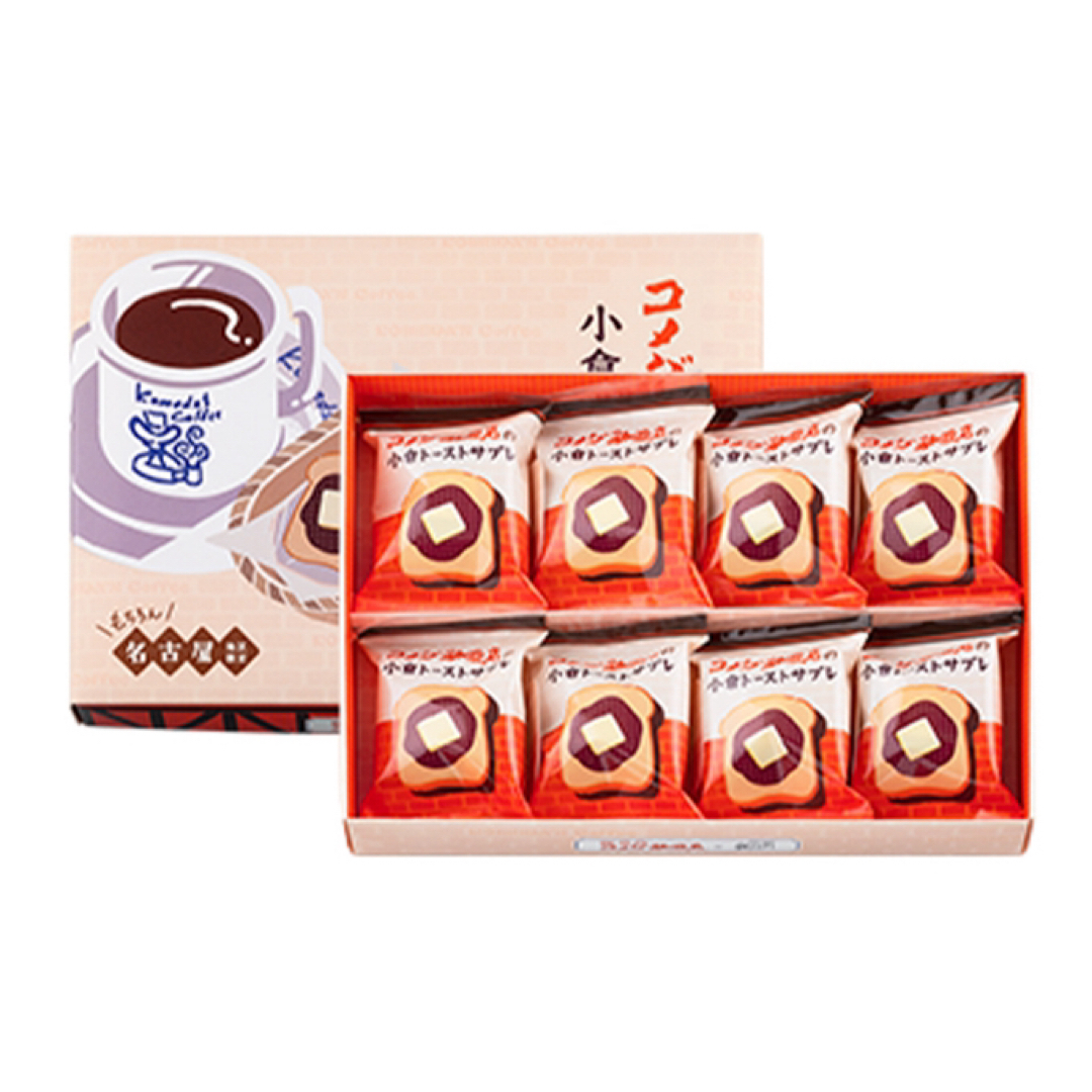【コメダ珈琲店の小倉トーストサブレ】8個入り 新品未開封品 食品/飲料/酒の食品(菓子/デザート)の商品写真
