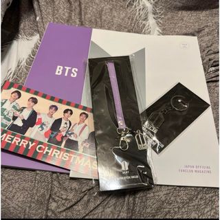 ボウダンショウネンダン(防弾少年団(BTS))のBTS JAPAN FC 会報2冊＋ストラップ2つ＋おまけ(アイドルグッズ)