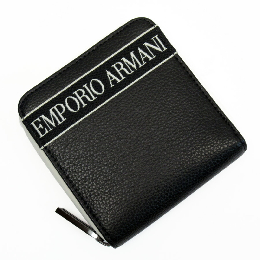 エンポリオ アルマーニ Emporio Armani 二つ折り財布 レザー ブラック メンズ 送料無料 h28487g商品番号