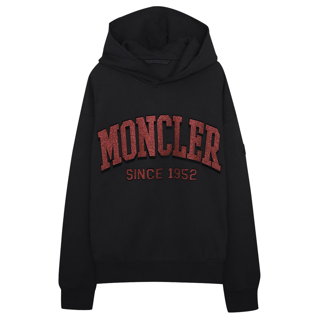 MONCLER(モンクレール)のMONCLER モンクレール グリッターロゴ フード メンズのトップス(パーカー)の商品写真