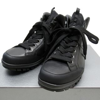 プラダ(PRADA)のプラダ PRADA スニーカー トレッキングシューズ レザー/ナイロン ブラック レディース 送料無料【中古】 h28614i(スニーカー)