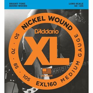 ダダリオ ベース弦 ニッケル .050-105 EXL160 D'Addario(弦)