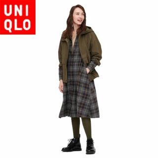 ユニクロ(UNIQLO)のユニクロ 432505 フランネルAラインワンピース（長袖）￥3,990(ロングワンピース/マキシワンピース)