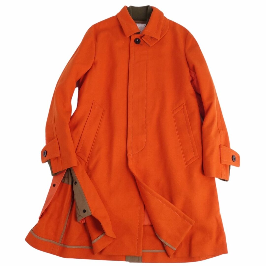 sacai - 極美品 サカイ Sacai コート 21AW ステンカラーコート sacai - 極美品 サカイ Sacai コート 21AW ステンカラーコート