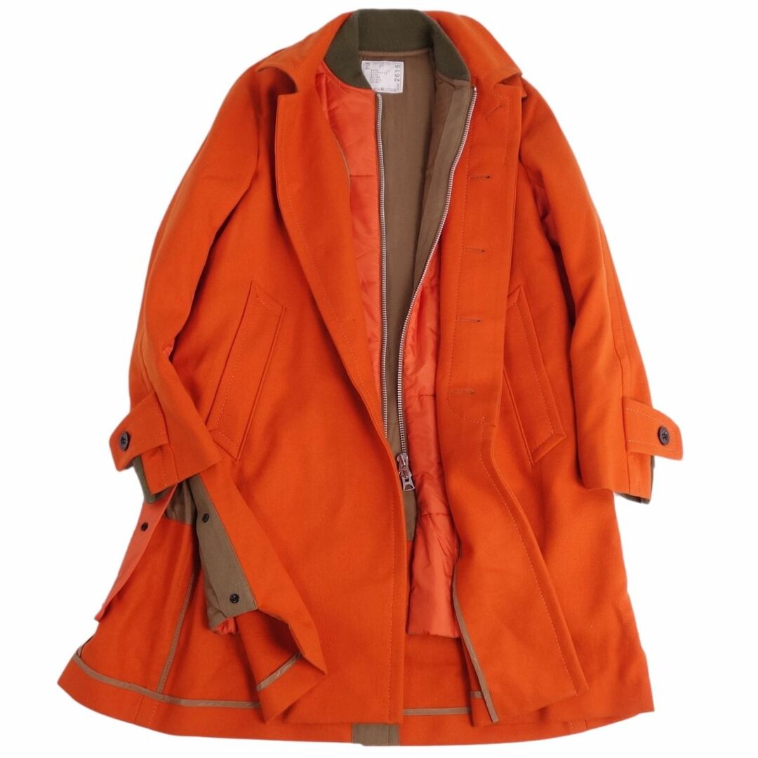 sacai - 極美品 サカイ Sacai コート 21AW ステンカラーコート sacai - 極美品 サカイ Sacai コート 21AW ステンカラーコート
