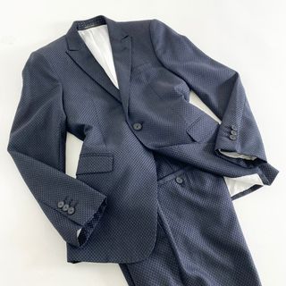 エンポリオアルマーニ(Emporio Armani)の33L14《美品》EMPORIO ARMANI エンポリオ アルマーニ SUPREME シュプリーム スーツ セットアップ 44(170) ブラック イタリア製 ビジネス フォーマル(セットアップ)