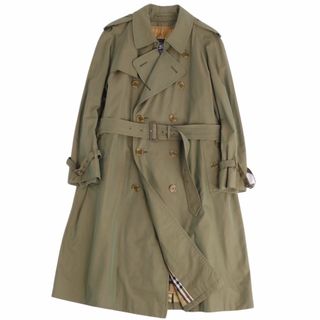 バーバリー(BURBERRY)のVintage バーバリー コート トレンチコート 裏チェック ライナー付き 英国製 アウター メンズ L~XL相当(表記読み取り不可) カーキ(トレンチコート)