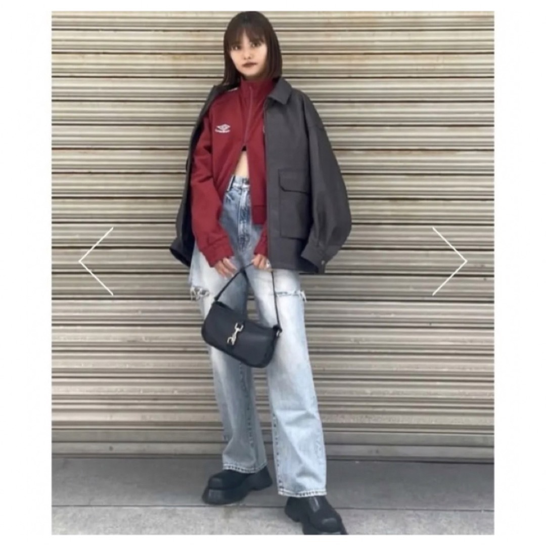 moussy(マウジー)のMOUSSY UMBRO JERSEY トップス♡ボルドー レディースのジャケット/アウター(その他)の商品写真