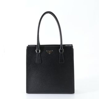 プラダ(PRADA)の極美品 プラダ レザー ハンドバッグ トート トップハンドル 本革 ブラック 黒 メンズ EEM G2-5(ハンドバッグ)