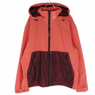 カルバンクライン(Calvin Klein)の美品 カルバン・クライン Calvin Klein Jeans ジャケット フード付き ジップアップ ナイロン アウター メンズ M オレンジ(その他)