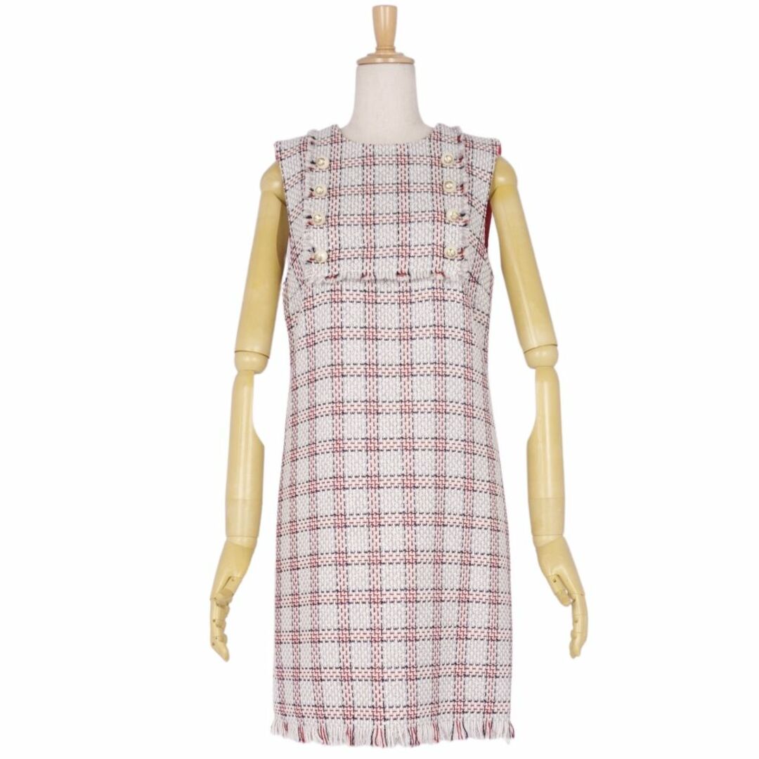 GUCCI - 極美品 グッチ GUCCI ワンピース ノースリーブ フェイク GUCCI - 極美品 グッチ GUCCI ワンピース ノースリーブ フェイク