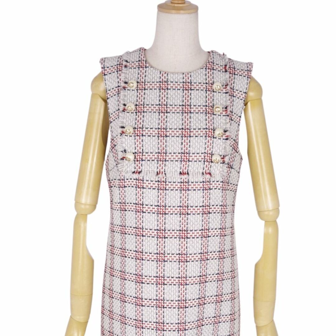 GUCCI - 極美品 グッチ GUCCI ワンピース ノースリーブ フェイク GUCCI - 極美品 グッチ GUCCI ワンピース ノースリーブ フェイク
