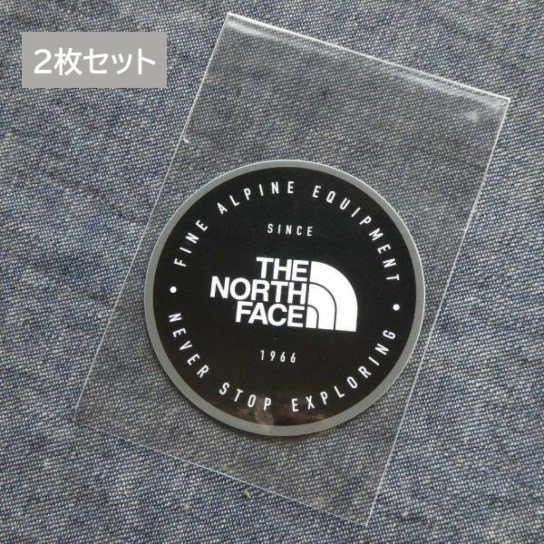 THE NORTH FACE(ザノースフェイス)の2枚セット ステッカー NN32348 FA 未使用 ノースフェイス 自動車/バイクの自動車(車外アクセサリ)の商品写真