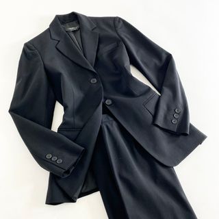 マックスマーラ(Max Mara)の27L14《美品》Max Mara WEEKEND LINE マックスマーラ ウィークエンドライン パンツスーツ セットアップ 40 ブラック ビジネス フォーマル イタリア製(セット/コーデ)